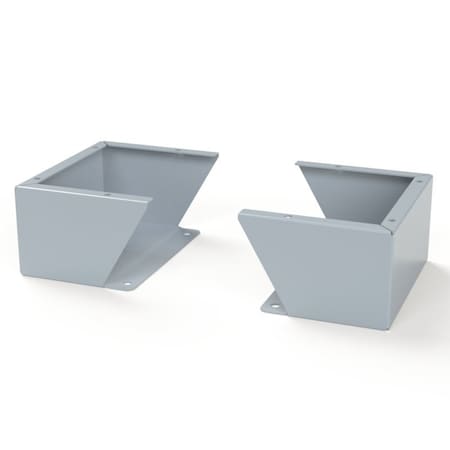 Saginaw Control & Engineering Floor Stand Kit, 6 in. H x 12 in. W x 9.12 in. L, Carbon Steel, 1 PR SCE-FK0612LG